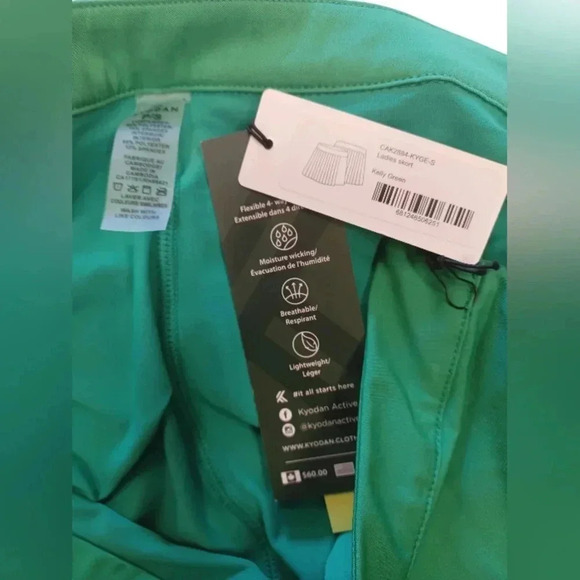 Kyodan NWT Kelly Green Golf Mini Skort Size P/S - Picture 9 of 9